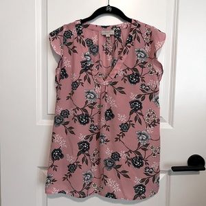 LOFT Floral Blouse